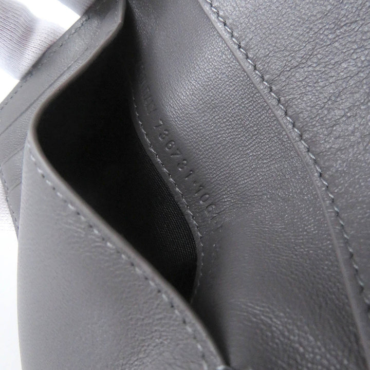 Top Quality Balenciaga Logo Card Case Leather Key Holder