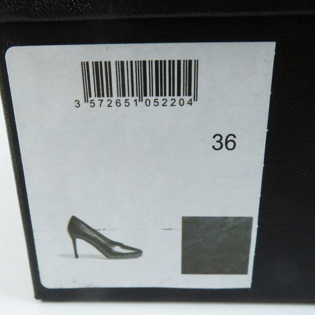 Top Quality Chanel Leather Pumps G35025 Black Gold 36