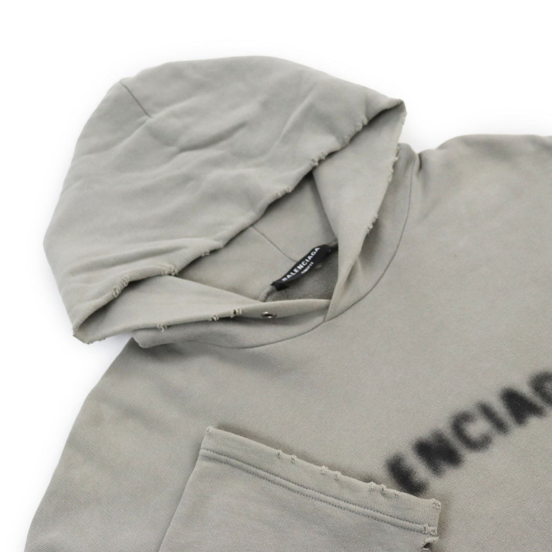 Top Quality Balenciaga Distressed Pixel Logo Pullover XS