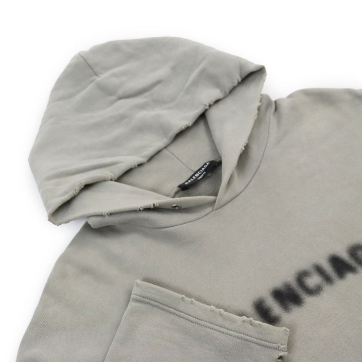 Top Quality Balenciaga Distressed Pixel Logo Pullover XS
