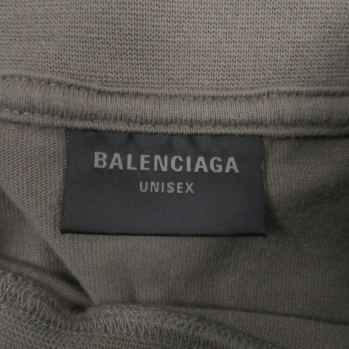Top Quality Balenciaga Distressed Oversized T-shirt Brown