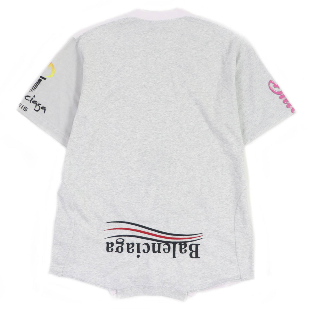 Top Quality Balenciaga Oversized T-shirt Ivory Gray L