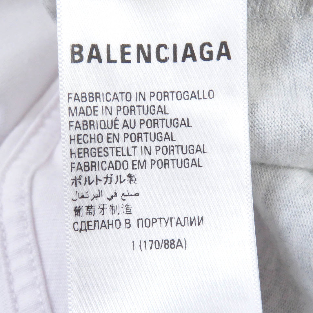 Top Quality Balenciaga Oversized T-shirt Ivory Gray L