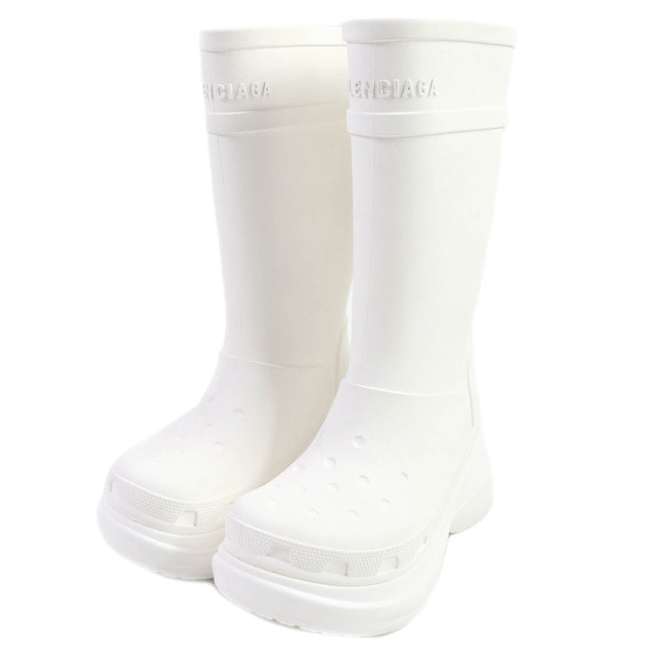 Top Quality Balenciaga Crocs Rubber Knee-high Boots