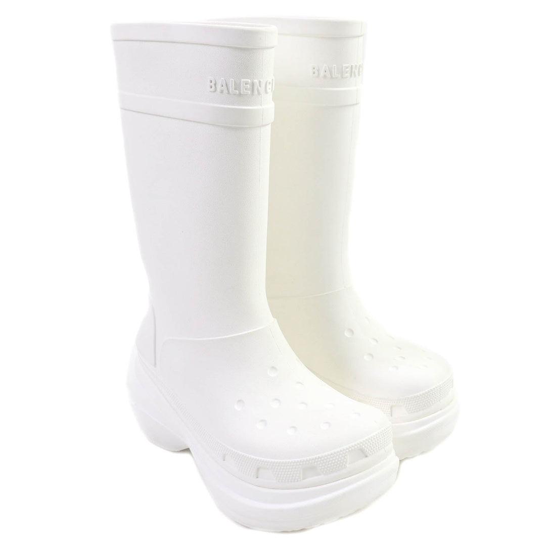Top Quality Balenciaga Crocs Rubber Knee-high Boots