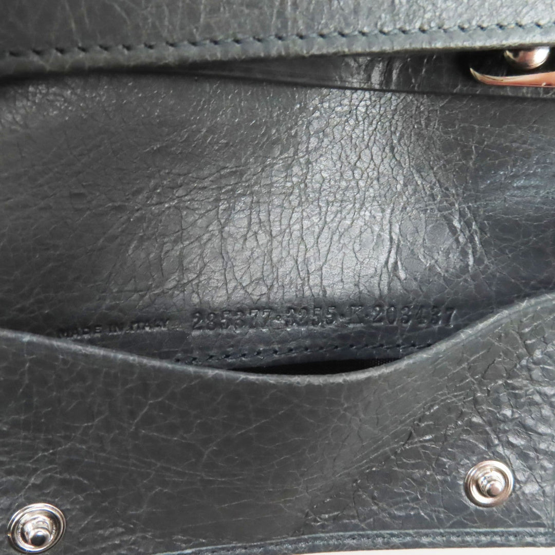 Top Quality Balenciaga Leather Key Holder Gray