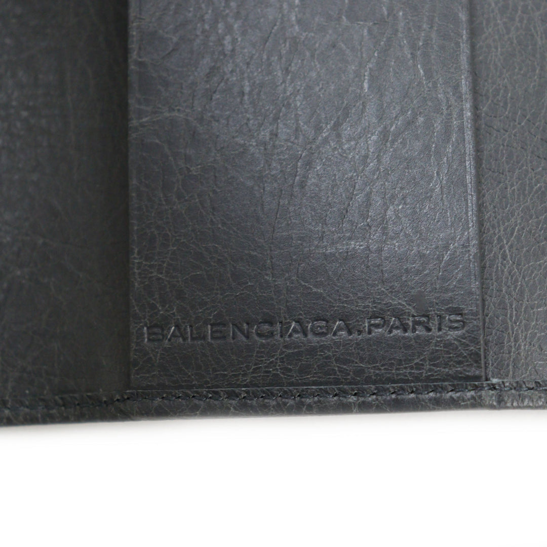 Top Quality Balenciaga Leather Key Holder Gray