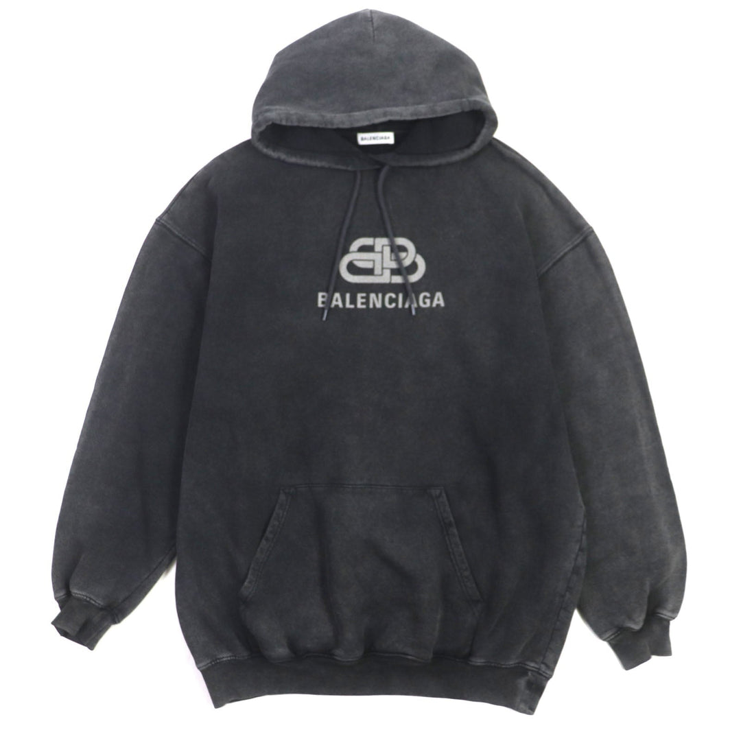 Top Quality Balenciaga Cotton BB Logo Oversized Pullover Hoodie XS