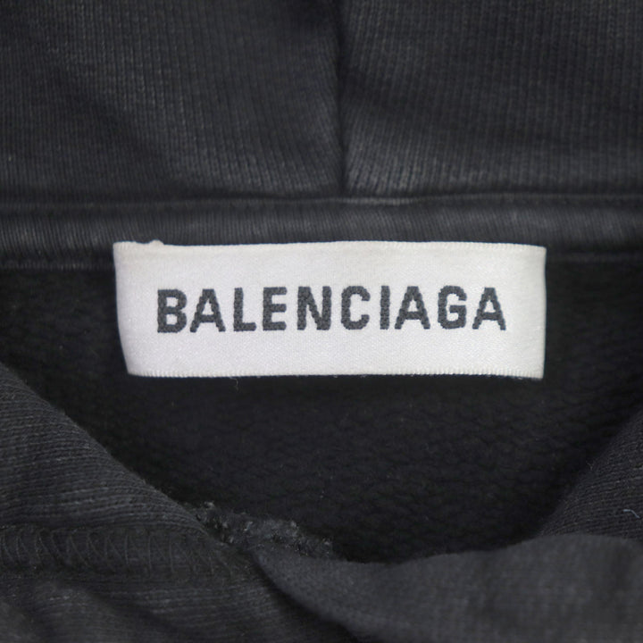 Top Quality Balenciaga Cotton BB Logo Oversized Pullover Hoodie XS