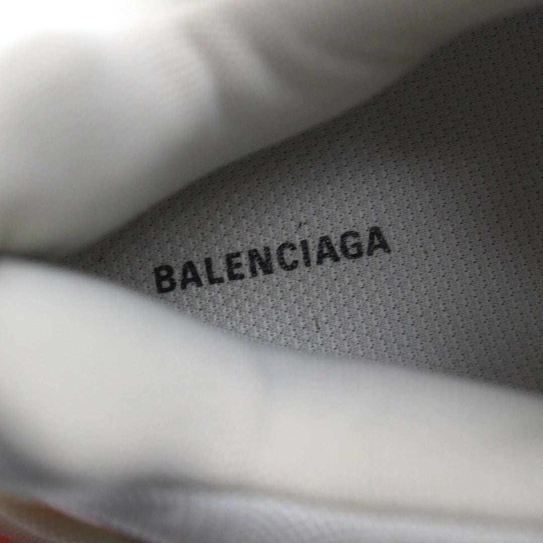 Top Quality Balenciaga Triple S Leather Sneakers White Red