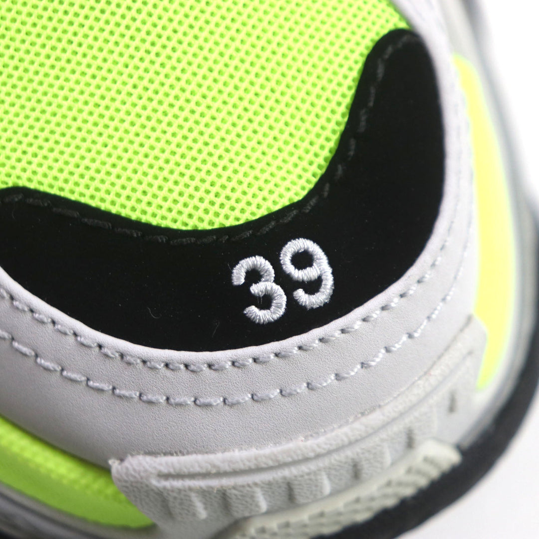Top Quality Balenciaga Triple S Leather Nylon Sneakers Gray Black Yellow