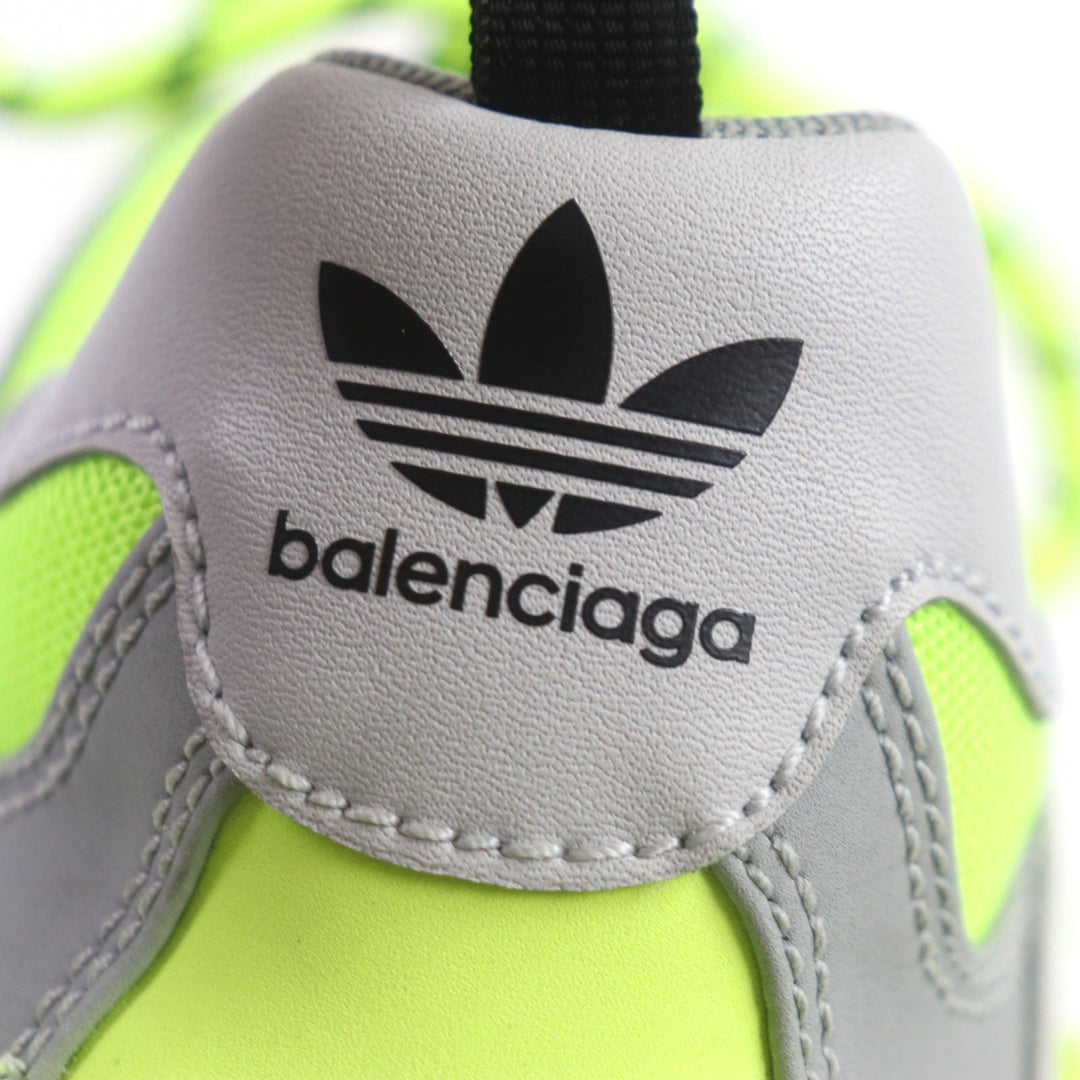 Top Quality Balenciaga Triple S Leather Nylon Sneakers Gray Black Yellow