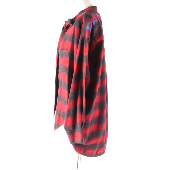 Top Quality Balenciaga Check Pattern Long Sleeve Shirt