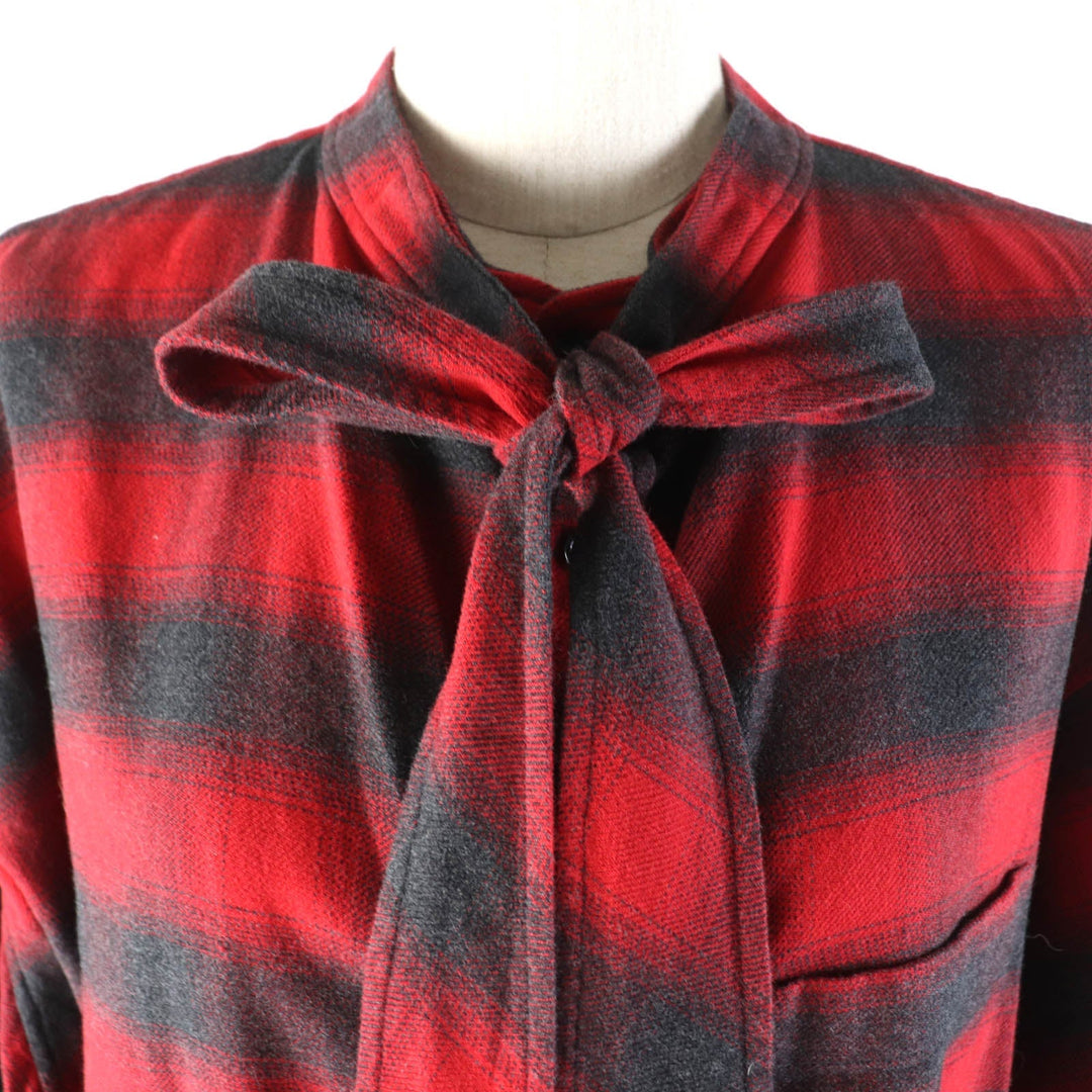 Top Quality Balenciaga Check Pattern Long Sleeve Shirt