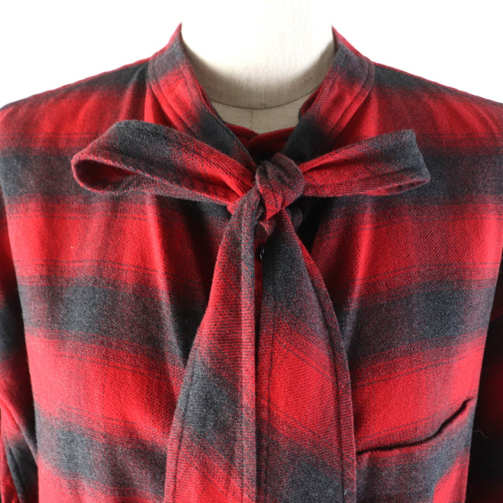 Top Quality Balenciaga Check Pattern Long Sleeve Shirt