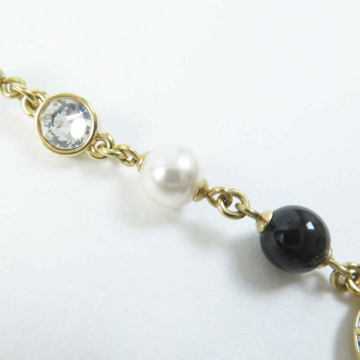 Top Quality Chanel COCO Mark Rhinestone Pearl Necklace