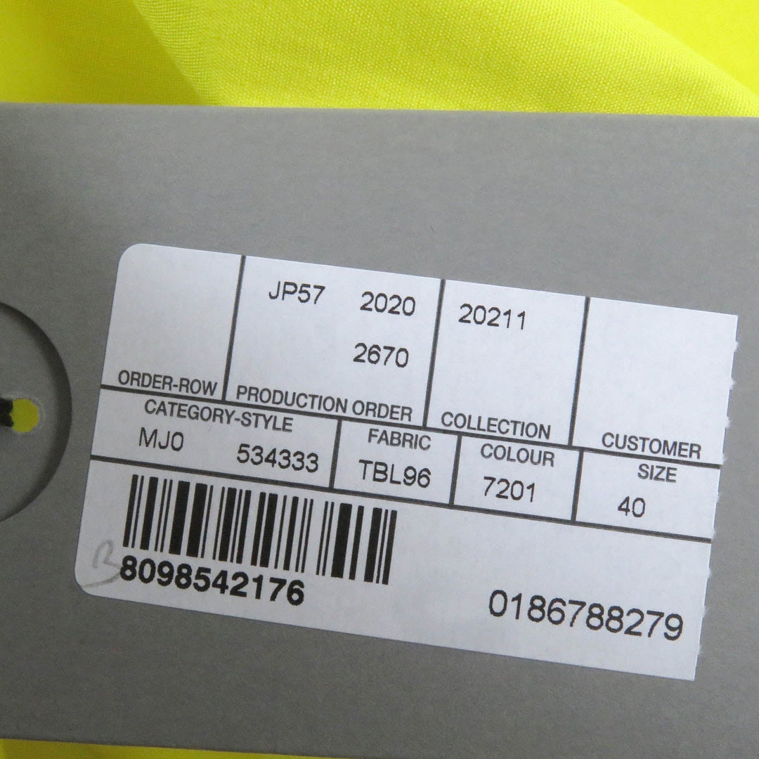 Top Quality Balenciaga Logo Shirt Yellow Cotton 40
