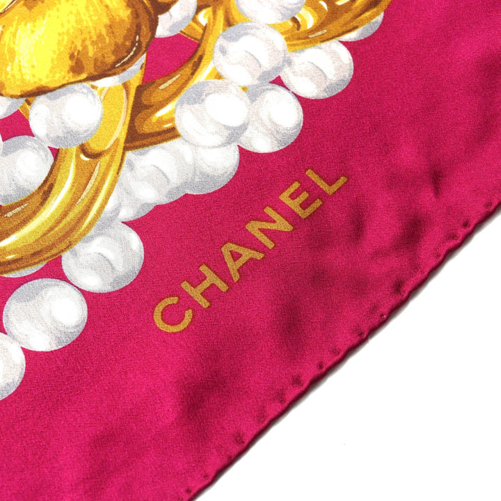 Top Quality Chanel Silk Camellia Jewelry Shawl Scarf