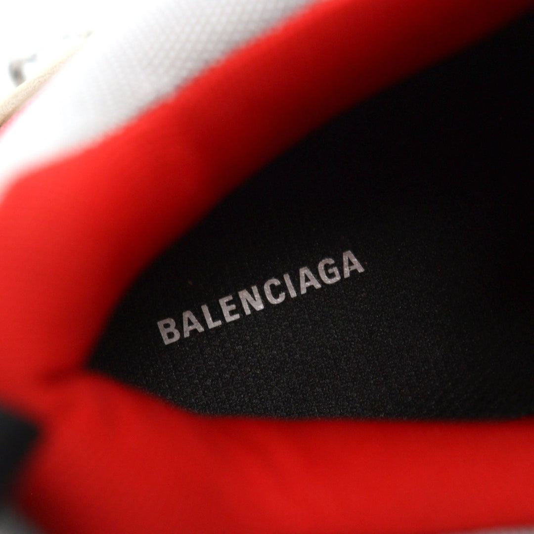 Top Quality Balenciaga Triple S Leather Sneakers Gray Red