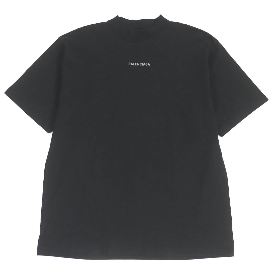 Top Quality Balenciaga Cotton Logo Print T-Shirt Black S