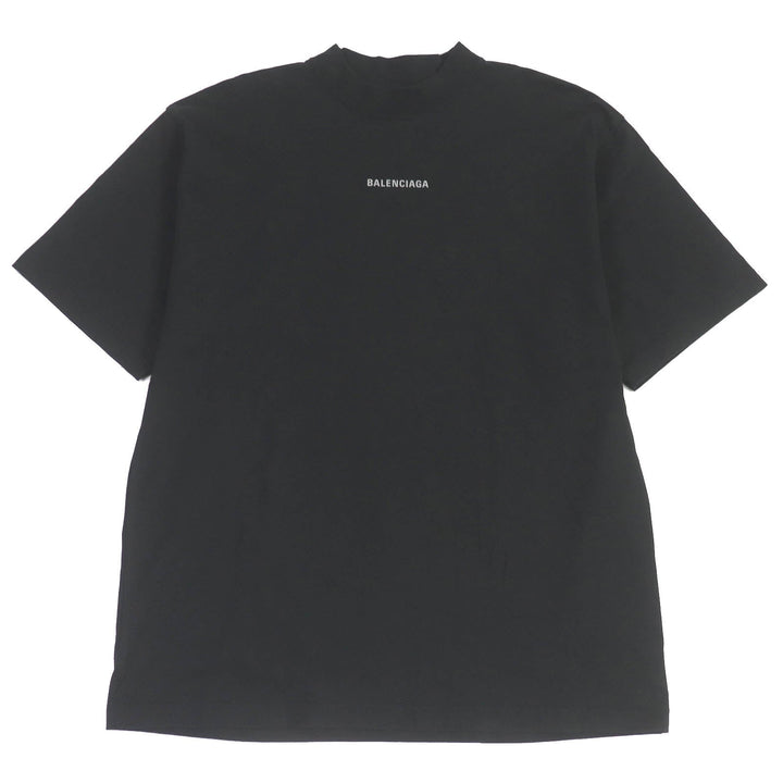 Top Quality Balenciaga Cotton Logo Print T-Shirt Black S