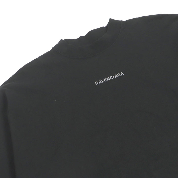 Top Quality Balenciaga Cotton Logo Print T-Shirt Black S