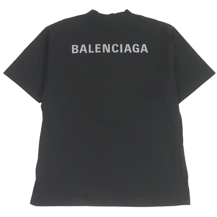 Top Quality Balenciaga Cotton Logo Print T-Shirt Black S