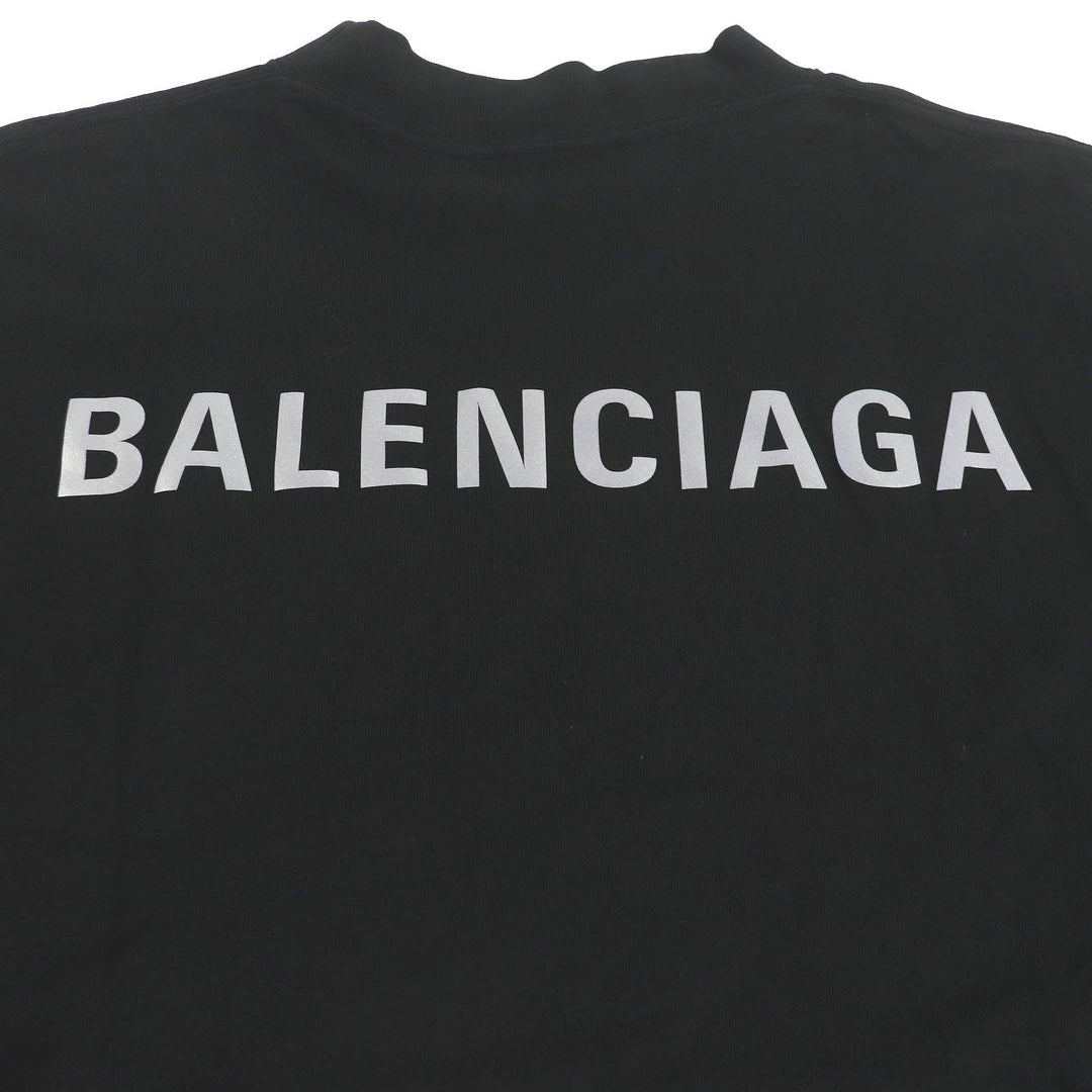 Top Quality Balenciaga Cotton Logo Print T-Shirt Black S