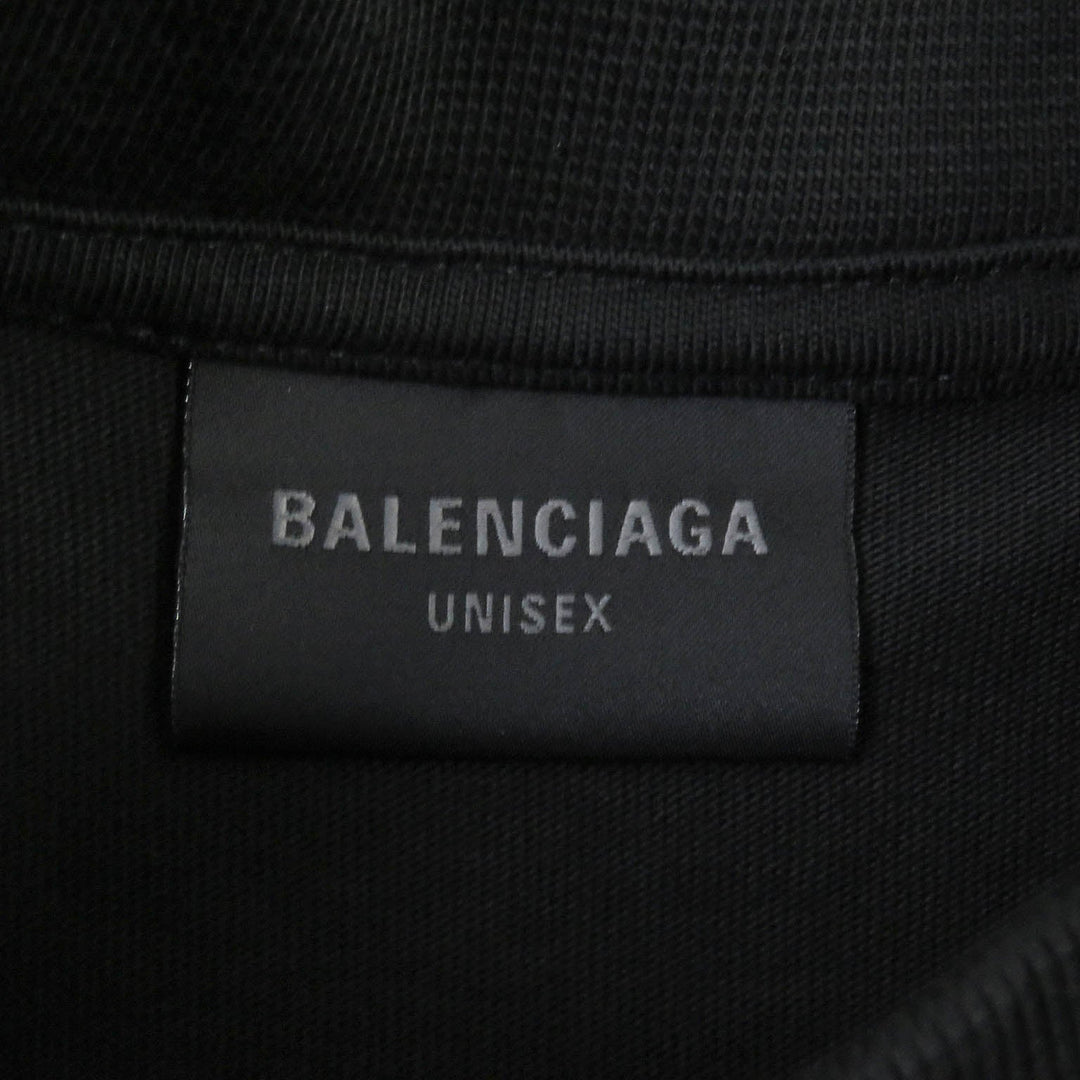 Top Quality Balenciaga Cotton Logo Print T-Shirt Black S