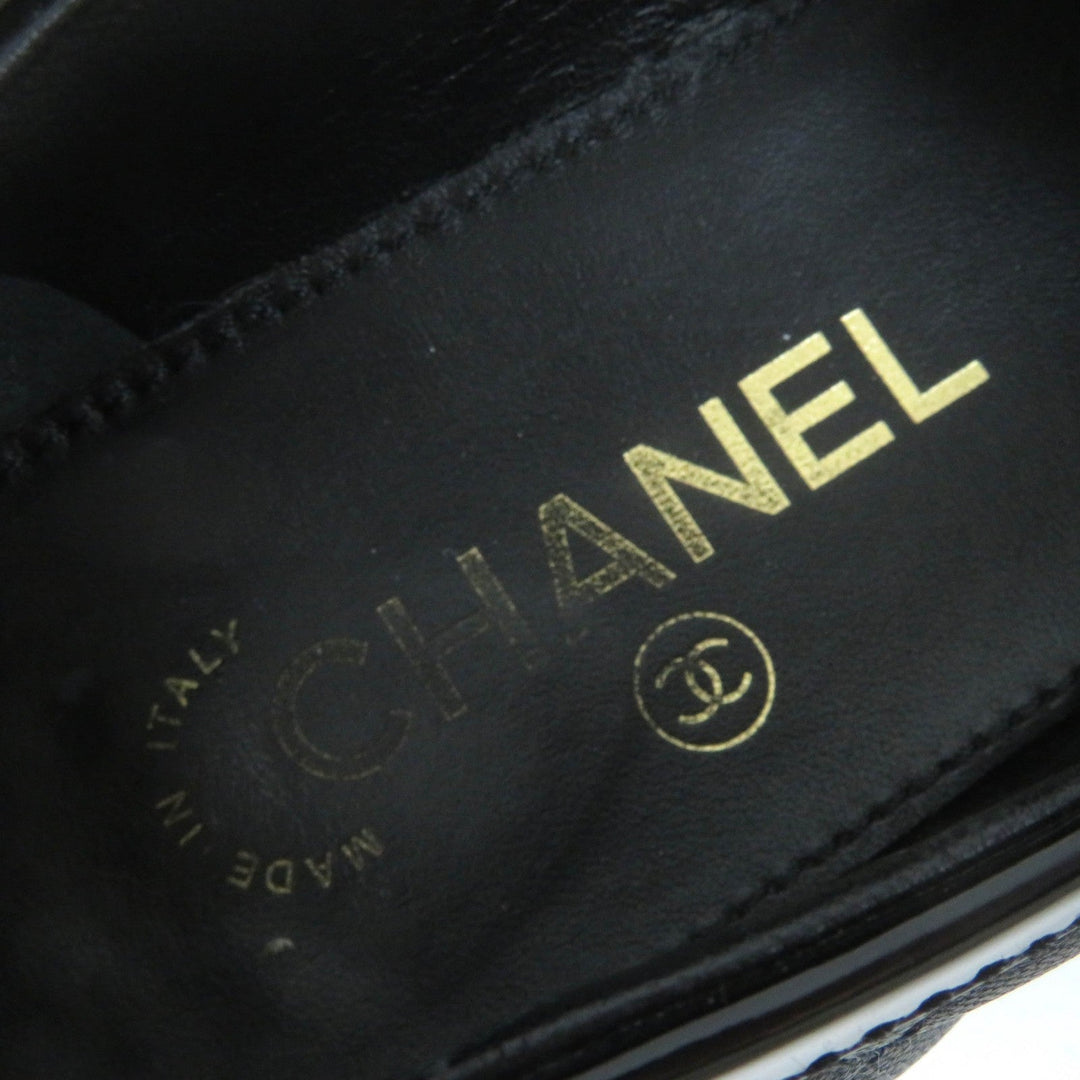 Top Quality Chanel COCO Mark Matelasse Flat Pumps Leather 36.5