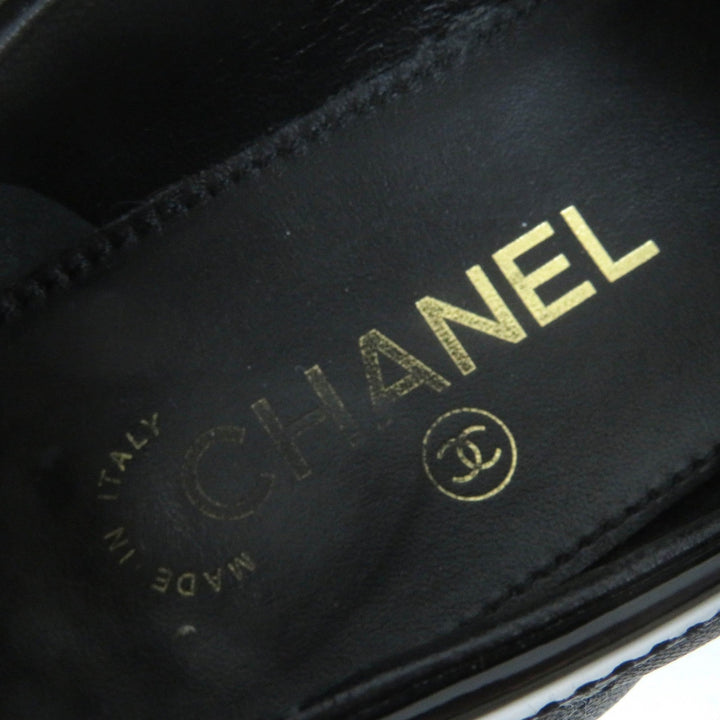 Top Quality Chanel COCO Mark Matelasse Flat Pumps Leather 36.5