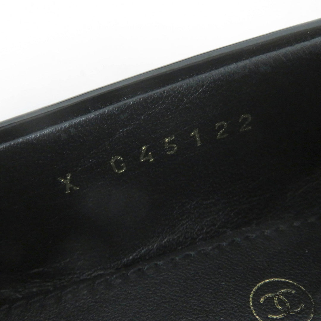 Top Quality Chanel COCO Mark Matelasse Flat Pumps Leather 36.5