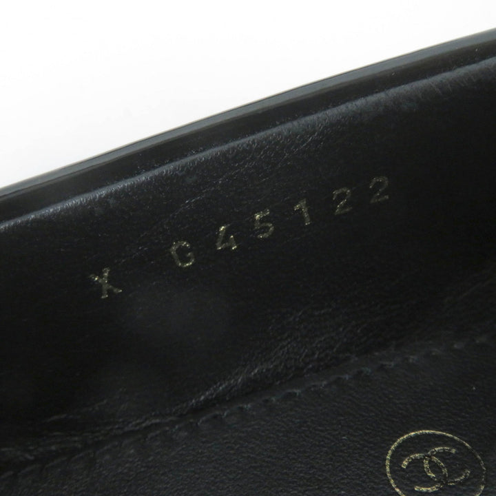 Top Quality Chanel COCO Mark Matelasse Flat Pumps Leather 36.5