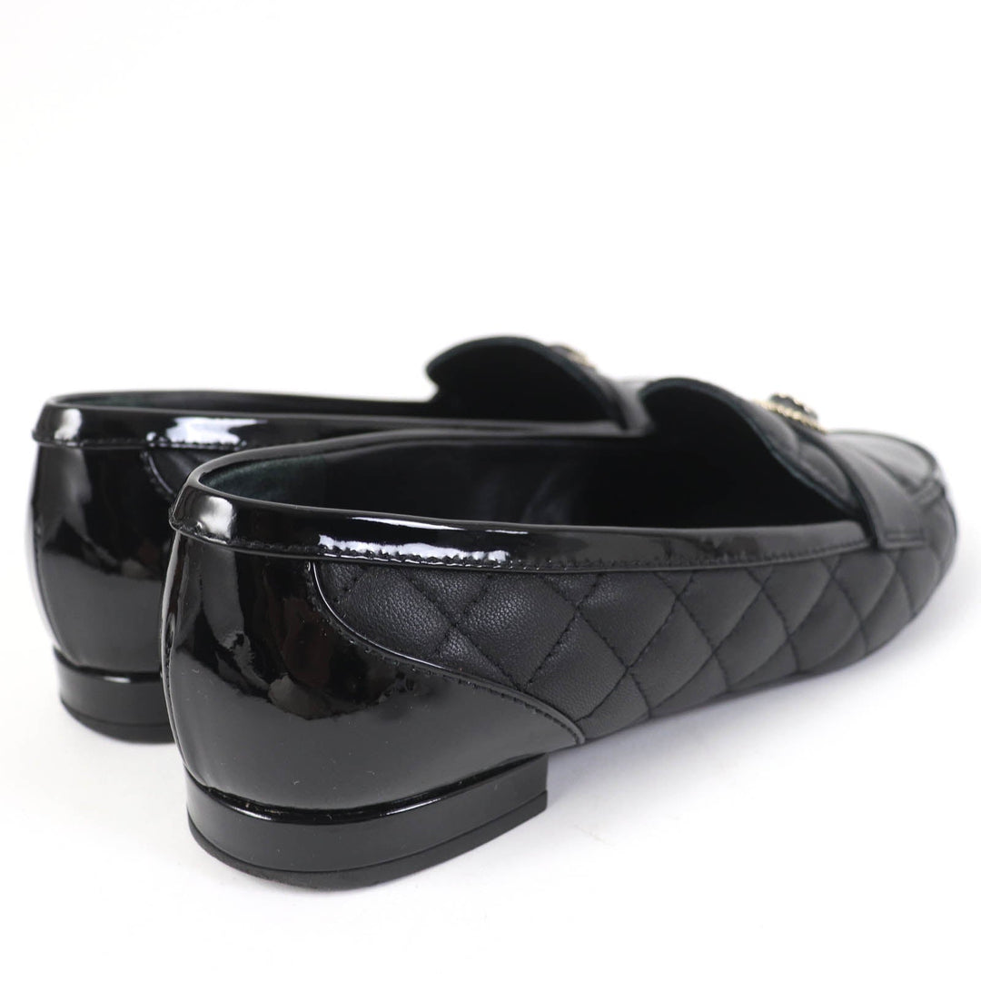 Top Quality Chanel COCO Mark Matelasse Flat Pumps Leather 36.5