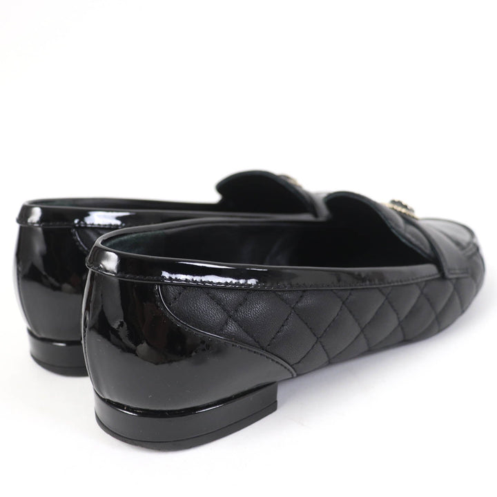 Top Quality Chanel COCO Mark Matelasse Flat Pumps Leather 36.5