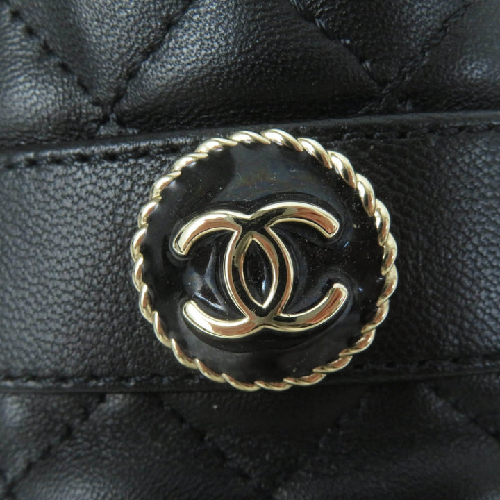 Top Quality Chanel COCO Mark Matelasse Flat Pumps Leather 36.5