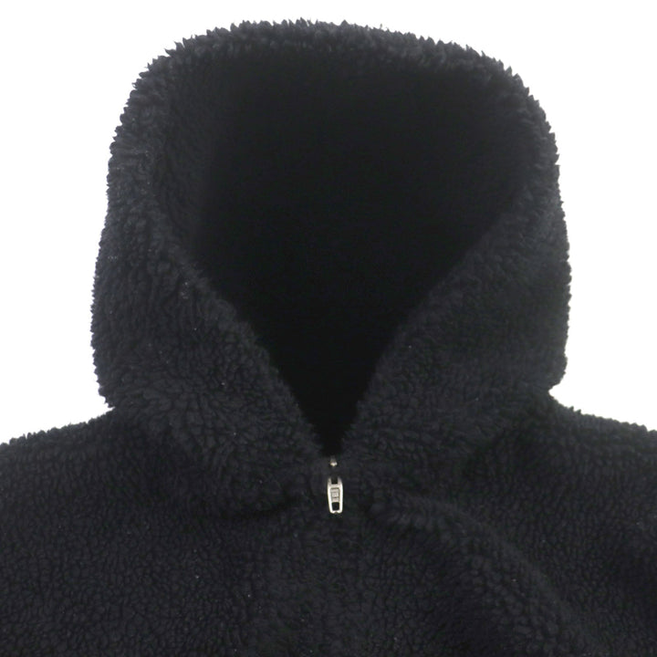 Top Quality Balenciaga Zip-Up Hoodie Fleece Jacket Black