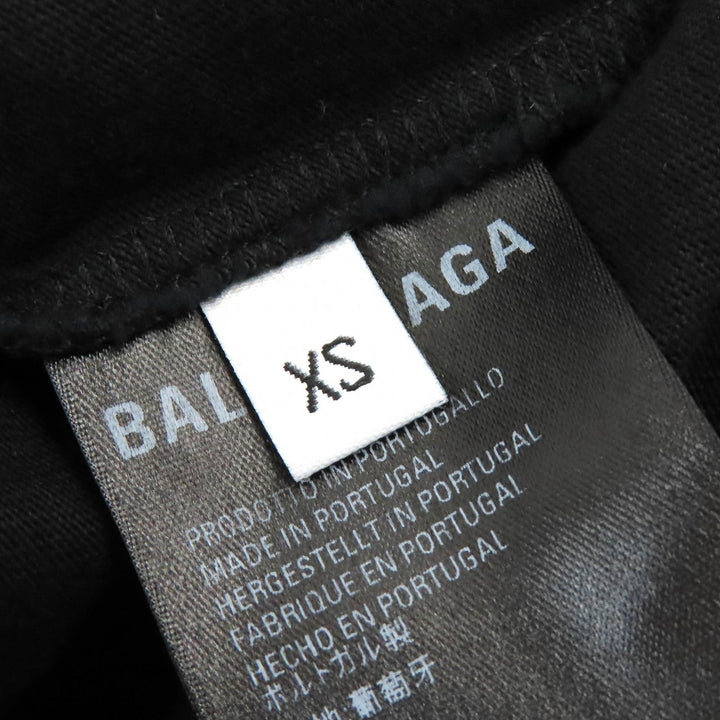 Top Quality Balenciaga Logo Print Oversized T-Shirt Black XS