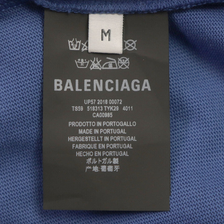 Top Quality Balenciaga Cotton Deformed T-shirt Blue M