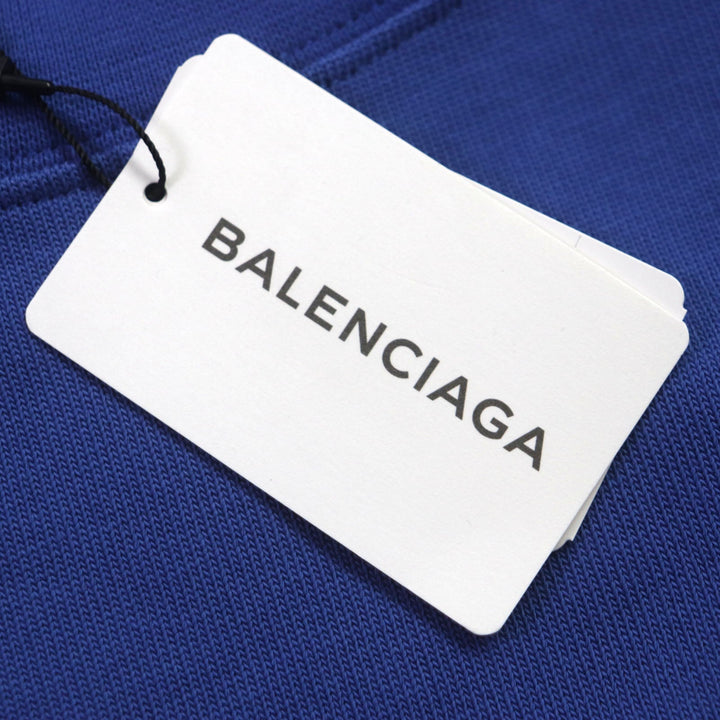 Top Quality Balenciaga Cotton Deformed T-shirt Blue M