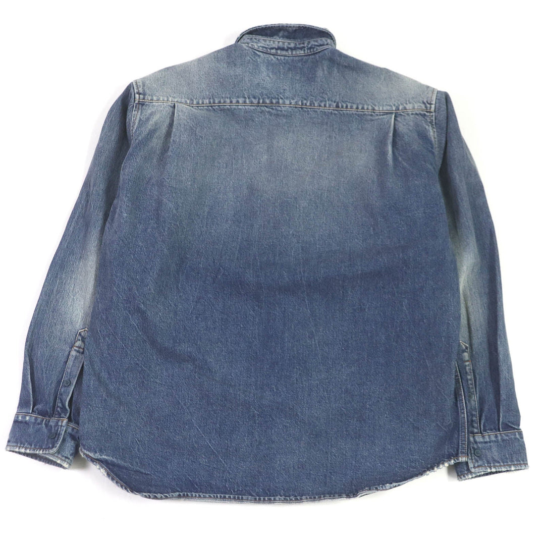 Top Quality Balenciaga Denim Shirt Indigo Blue S