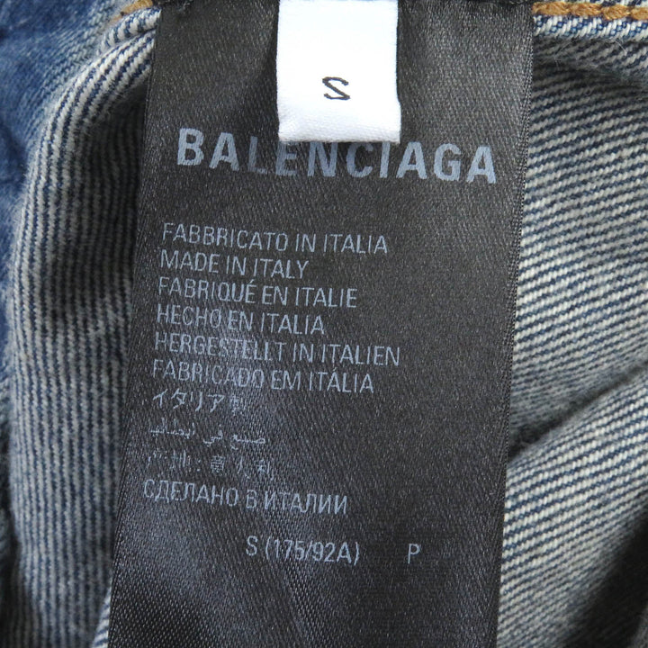 Top Quality Balenciaga Denim Shirt Indigo Blue S