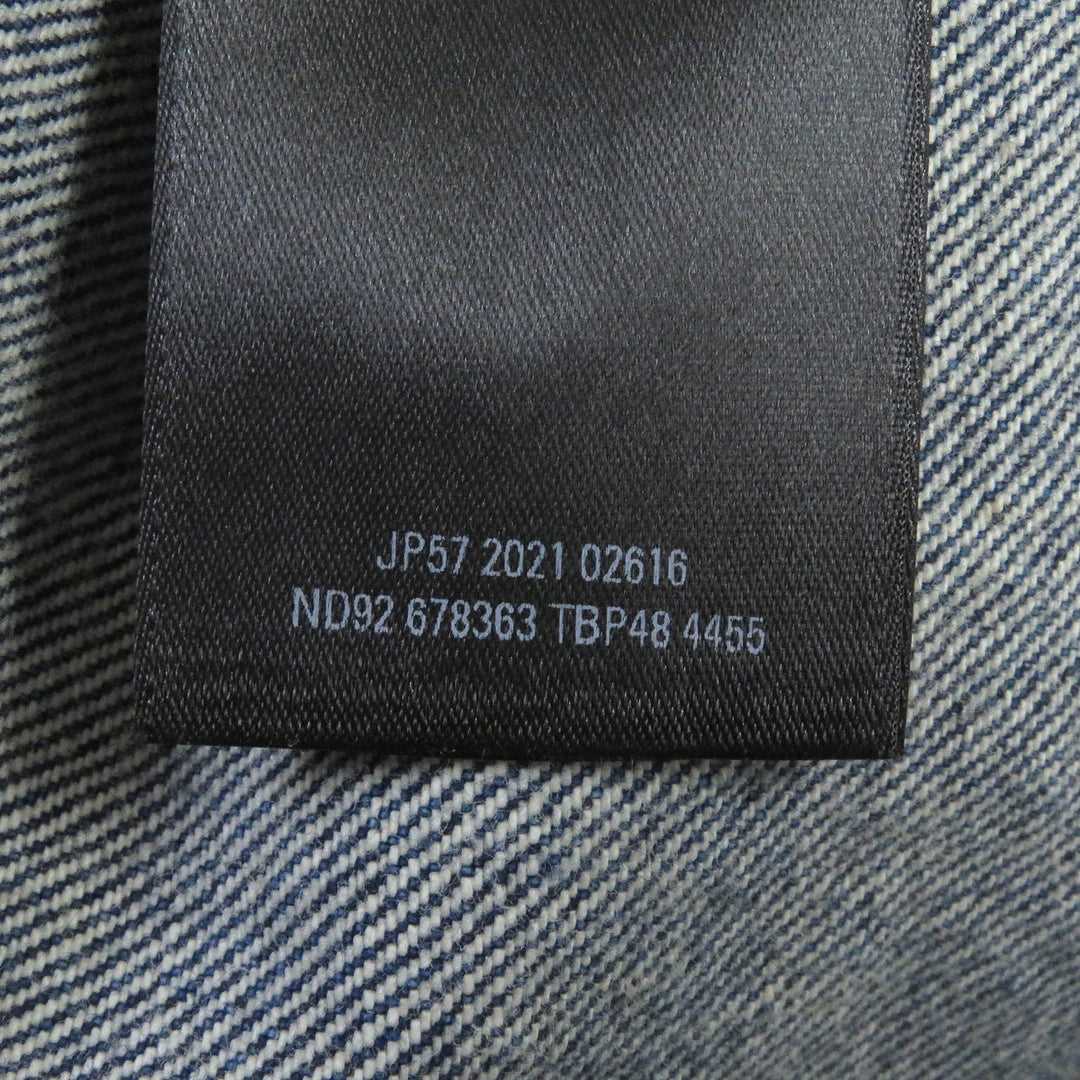 Top Quality Balenciaga Denim Shirt Indigo Blue S