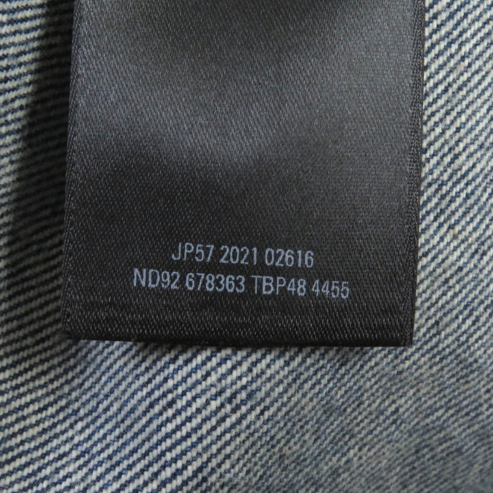 Top Quality Balenciaga Denim Shirt Indigo Blue S