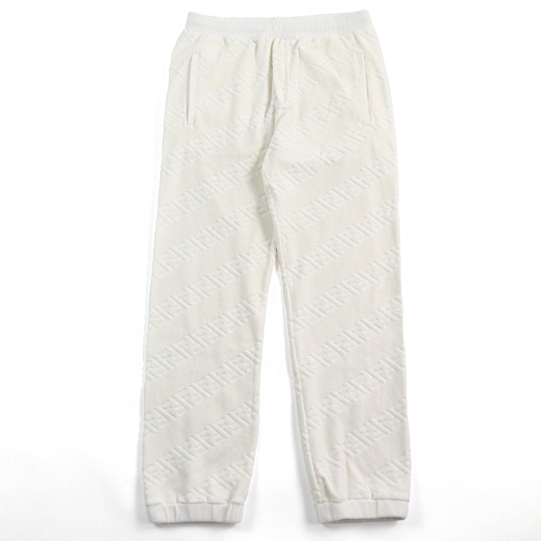 Top quality Fendi FF Logo Zucca Pile Sweatpants
