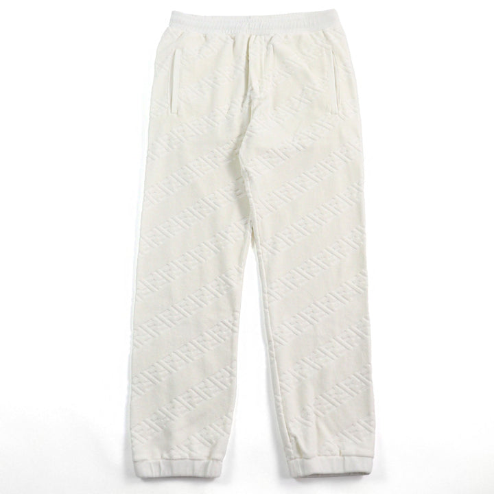 Top quality Fendi FF Logo Zucca Pile Sweatpants