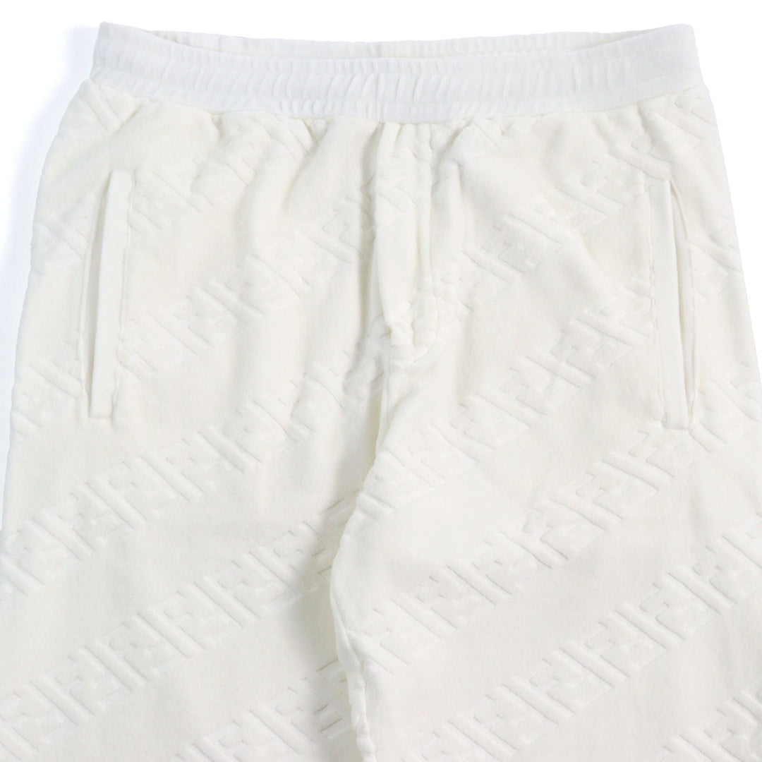 Top quality Fendi FF Logo Zucca Pile Sweatpants