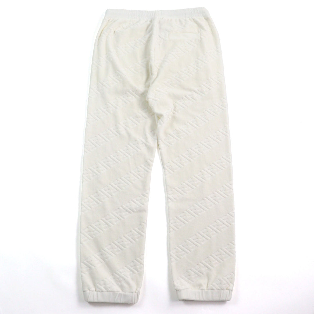Top quality Fendi FF Logo Zucca Pile Sweatpants