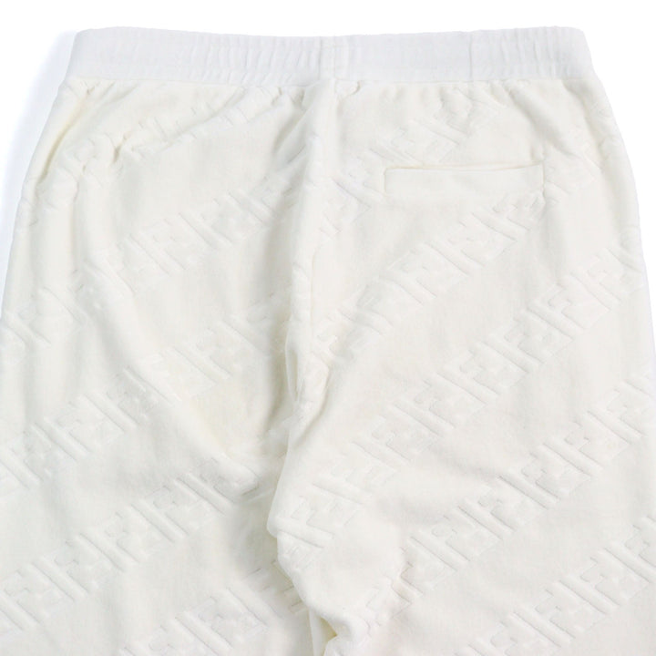 Top quality Fendi FF Logo Zucca Pile Sweatpants