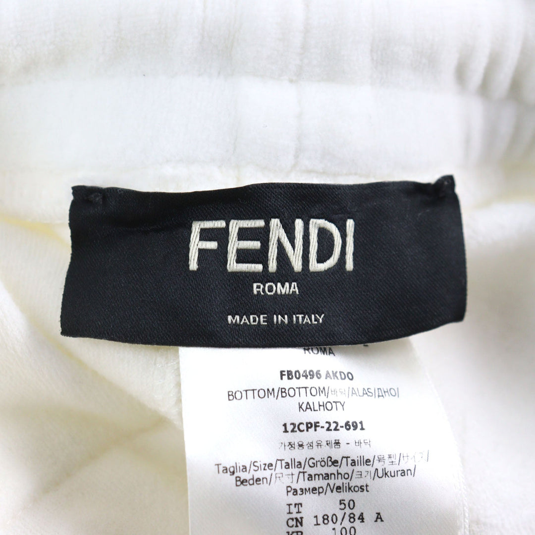 Fendi FF Logo Zucca Pile Sweatpants